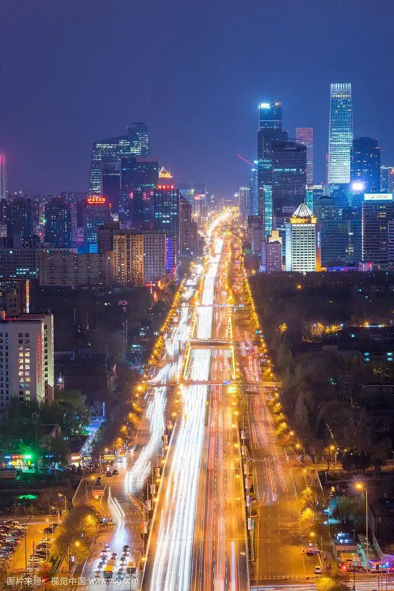 北京东三环cbd夜景