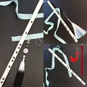 女性汉服笛子玉笛古风.随身箫乐器白玉玉玉箫透明玉专业中学生