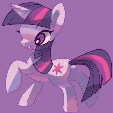 小马保利紫月简笔画