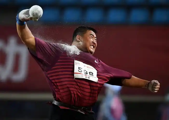 田径——全国锦标赛:男子铅球决赛赛况