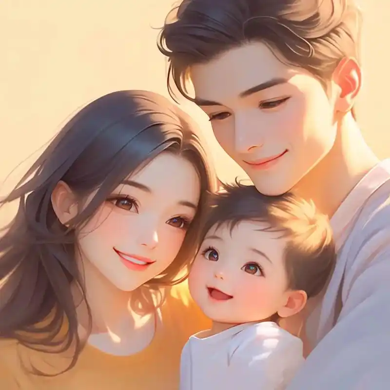 一家三口全家福亲子头像(男孩篇)#亲子头像#全家同框 #一家 - 抖音