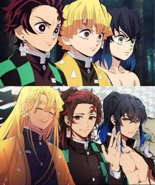 鬼灭之刃#长大后的三小只