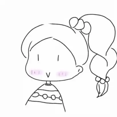 手绘简笔q版头像女生这么好的菇凉你会必爱的