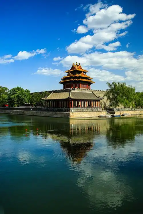 北京故宫角落景色.