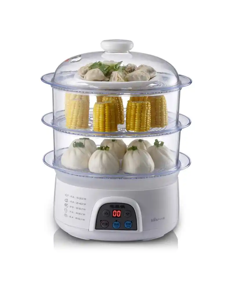 微电脑三层多功能电蒸锅8l