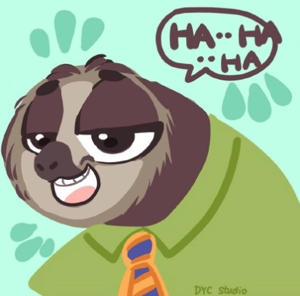 疯狂动物城水獭头像