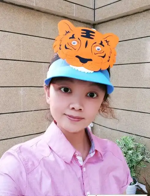 狐假虎威道具虎年老虎头小动物头饰表演道具帽幼儿园儿童演出面具