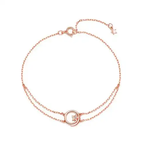 周大福首饰星愿系列18k金钻石手链u159270