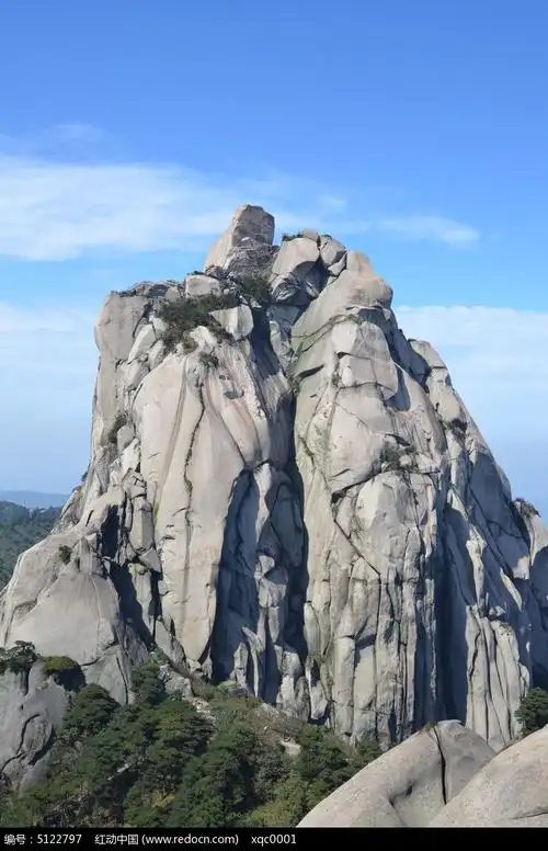 天柱山美丽的天柱峰