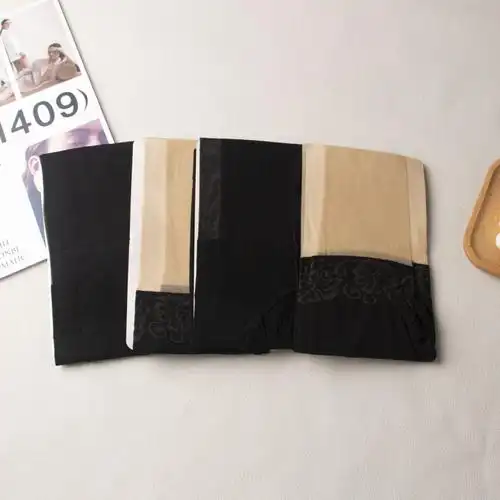 春夏薄款性感黑丝袜防勾丝连裤袜蕾丝防走光防狼袜安全打底裤袜女
