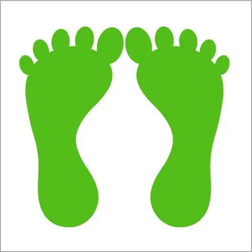 幼儿园脚印小脚丫地面贴地保持一米防水耐磨地贴墙贴