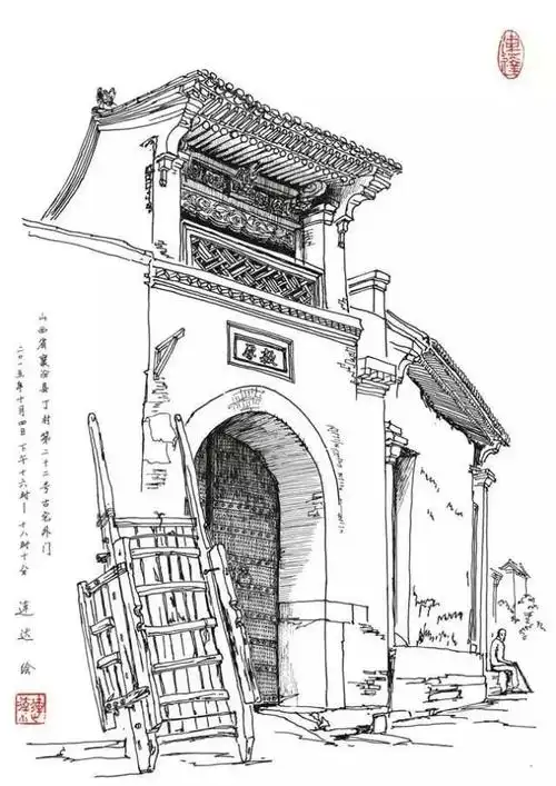 连达朝饮沧海水夜沐大漠风只为了画遍中国古建筑