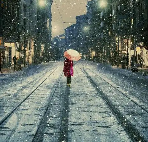 雪唯美伤感意境图片