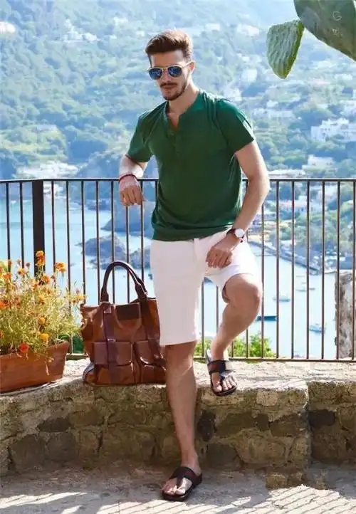 男士夏季高质感穿搭,少不了polo衫,这些搭配很实用