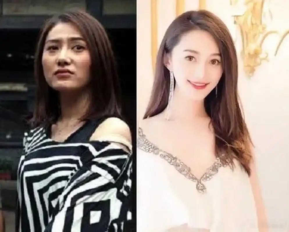黄晓明新女友赵仕瑾旧照,这变化也太大了吧,感觉是两个人