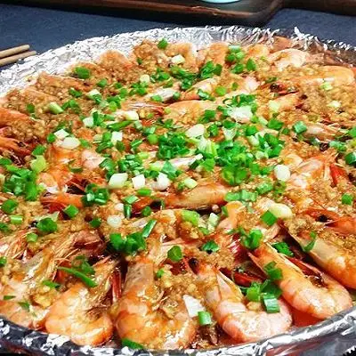 铁板蒜蓉基围虾的做法-菜谱-豆果美食移动版