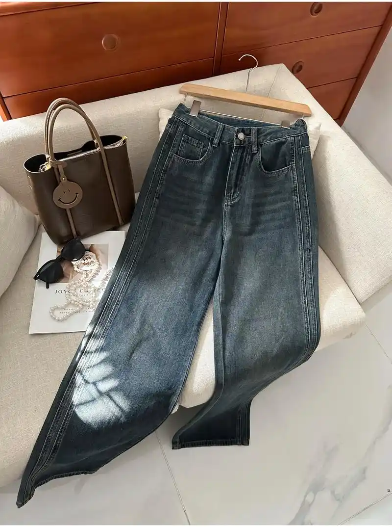 复古风十足,直筒设计显腿长 - 抖音