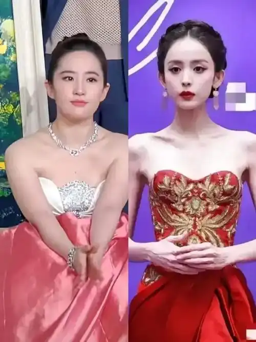 左边刘亦菲,右边古力娜扎!
