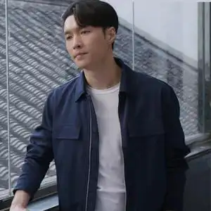 逢时节张艺兴宁恕同款蓝色拉链简约休闲百搭男女情侣开衫外套夹克