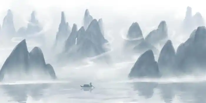 中国风古风山水水墨背景图