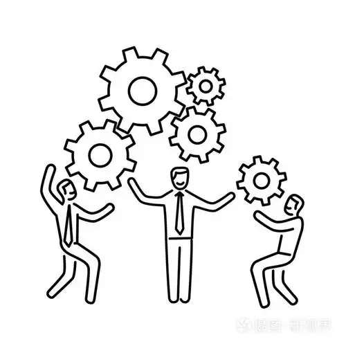 商人的矢量团队合作技能图标插画-正版商用图片0emgfv-摄图新视界