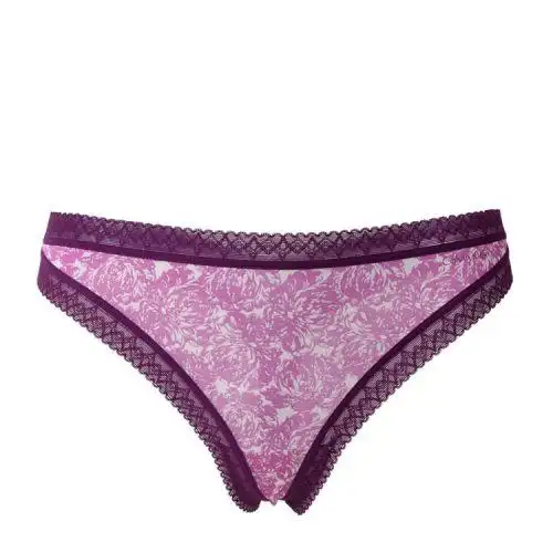 ck卡尔文·克莱因女士内衣裤蕾丝低腰丁字内裤d3514银泰