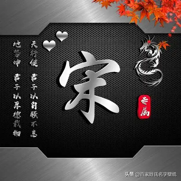 专属 宋 头条@百家姓氏名字壁纸 诗知远节 天行健君子以自强 - 抖音