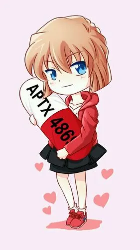 名侦探柯南,灰原哀,茶发美少女,胶囊,q版【来源pixiv,侵删】 插画id