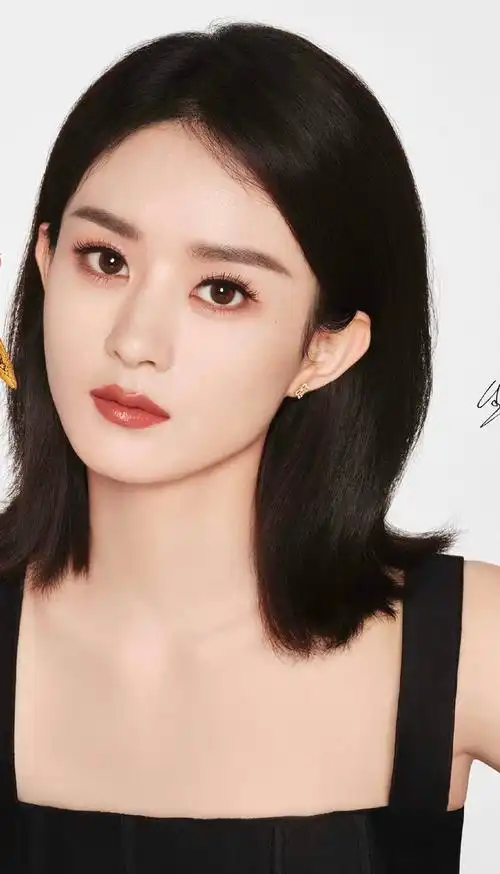 赵丽颖短发黑吊带大片##赵丽颖短发黑吊带造型