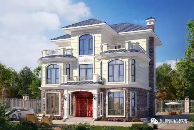 三层农村别墅,12×12米,外观大气漂亮,带大露台设计,时尚经典|卫生间|