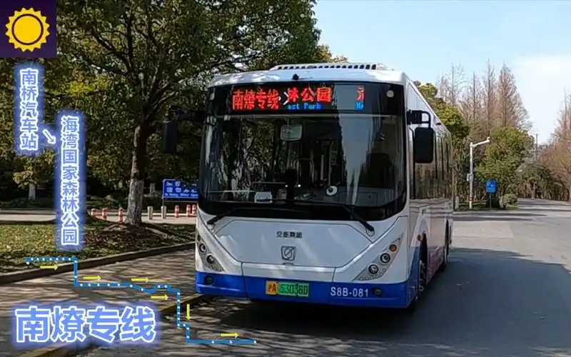 【pov407b】 上海奉贤巴士 南燎专线 南桥汽车站→海湾国家森林公园
