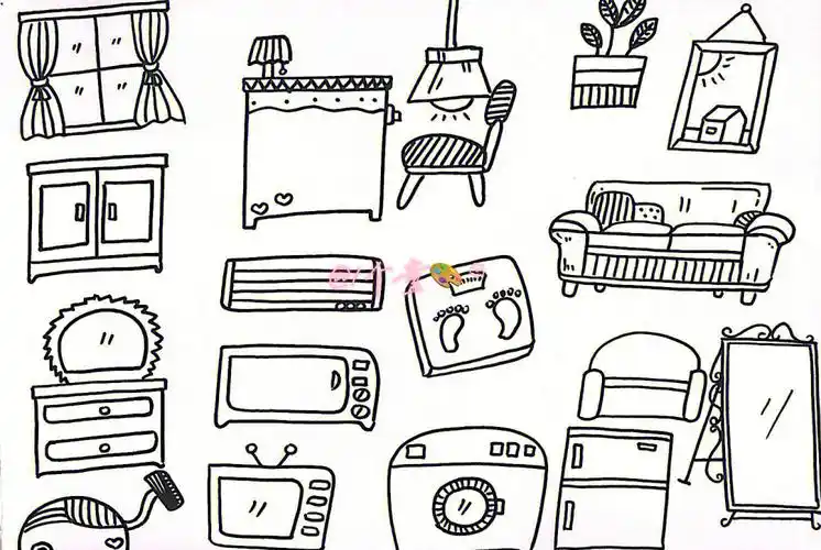 教程  #儿童简笔画  #可爱简笔画  #画个简笔画  #素材  #家具简笔画