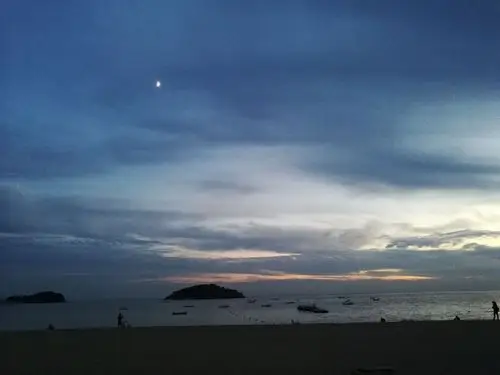 傍晚的傅家庄海边