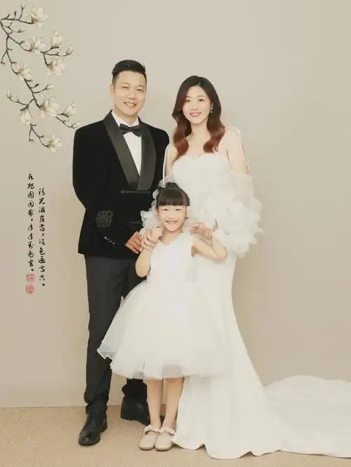 中秋04一家三口全家福团团圆圆最温暖