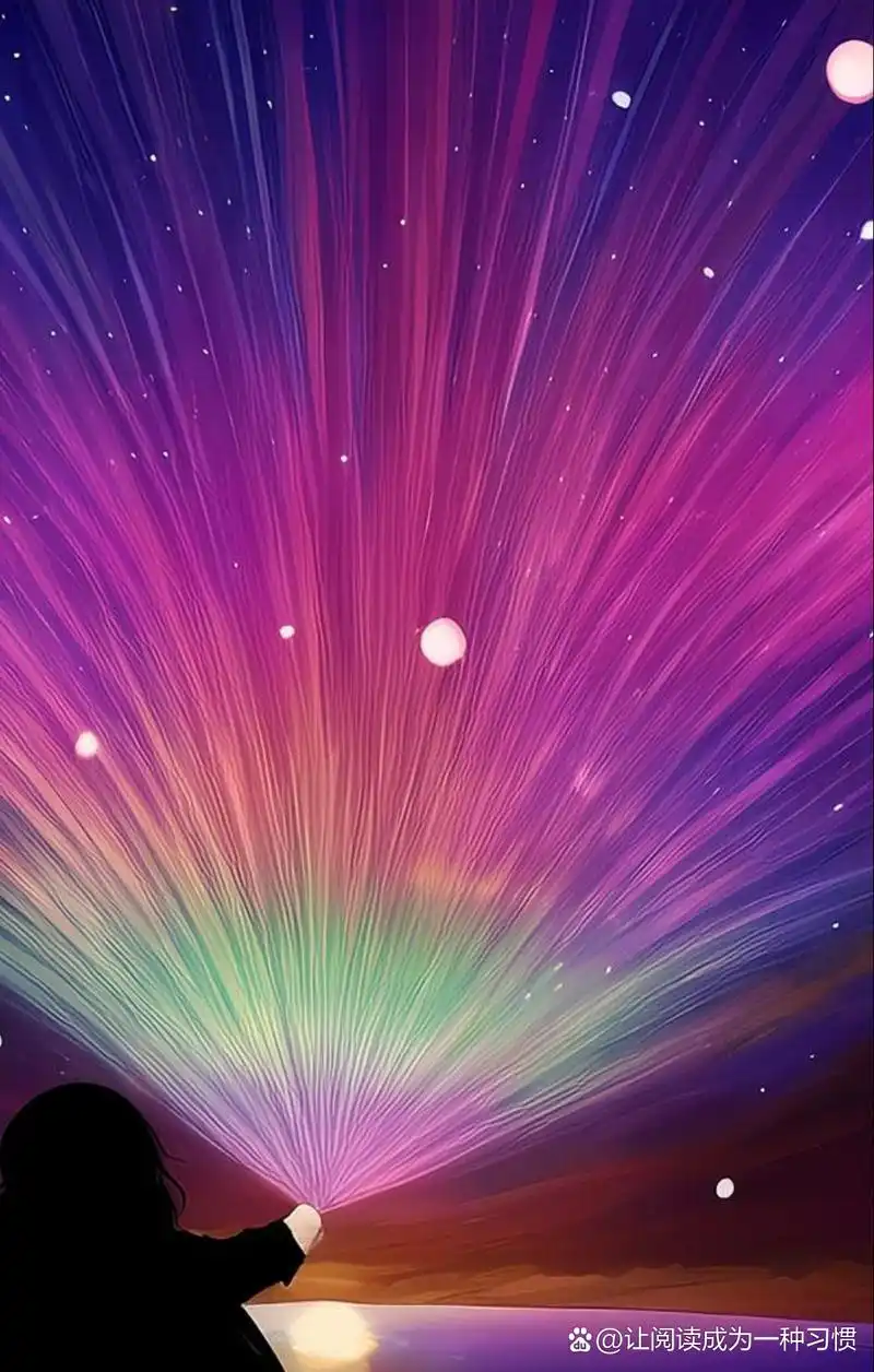 夜幕降临,星空璀璨.仰望这片紫粉交织的梦境,仿佛走进童话的奇幻世界.