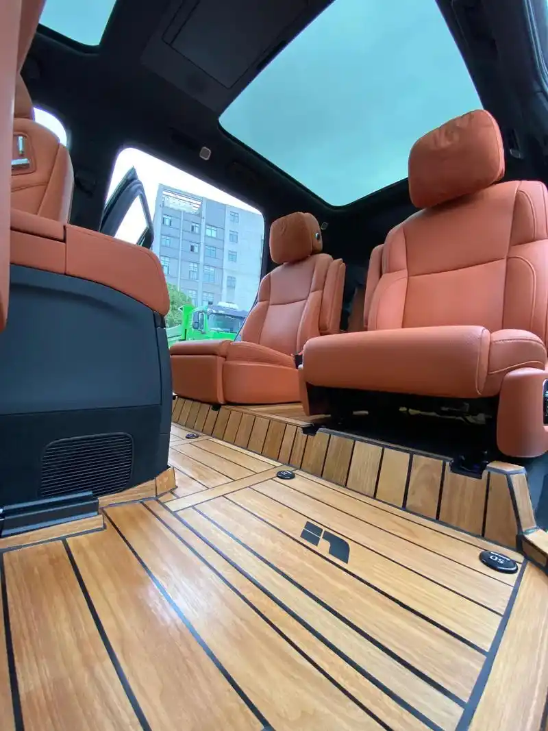 理想l9橙色内饰搭配柚木脚垫 - 抖音