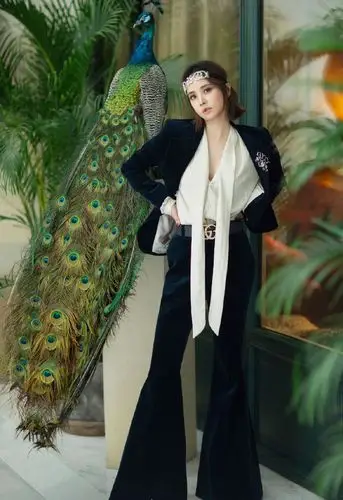 蔡依林丝绒西装酷美写真图片