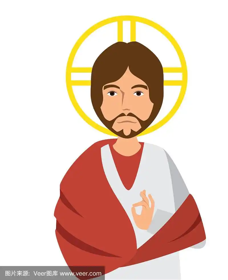 卡通耶稣基督