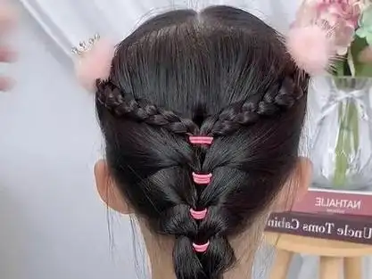 长发宝贝这样扎,甜美又好看#编发教程 #骗你生女儿 #发型 @dou 上热门