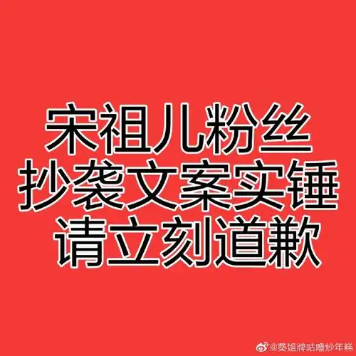 宋祖儿粉丝倒打一耙##宋祖儿粉丝抄袭文案#关于抄袭3号我家的控览