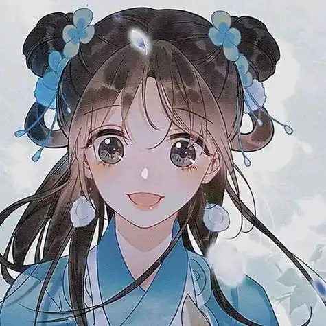 蓝色心形r女生头像蓝衣女生古风头像