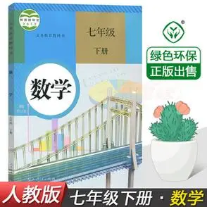 数学7七年级下册课本教材教科书人教版初中数学7七年级下册数学书课本