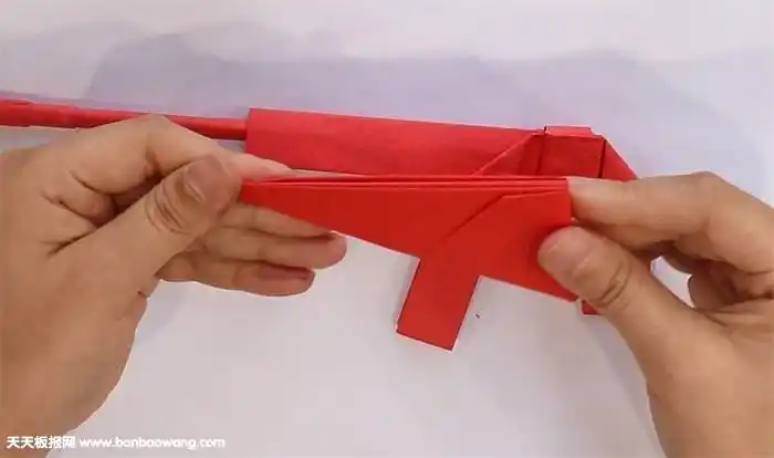 98k狙击枪折纸教程