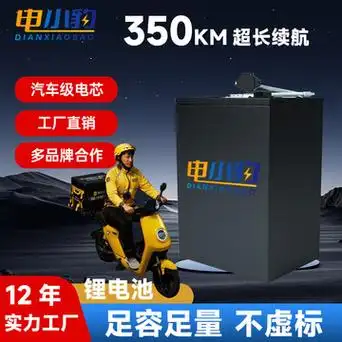 电动车锂电池外卖专用锂电池48v快递三轮车电池60v72v两轮车电池