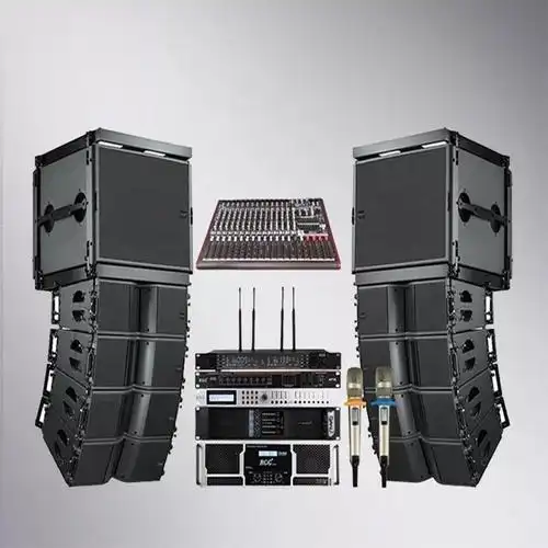 双8寸无源线阵婚庆音响套装舞台演出大型多功能会议防水音箱