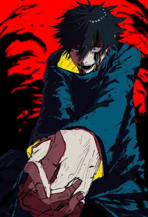 嵌合暗翳庭|东条ぽかり的伏黑惠插画图片