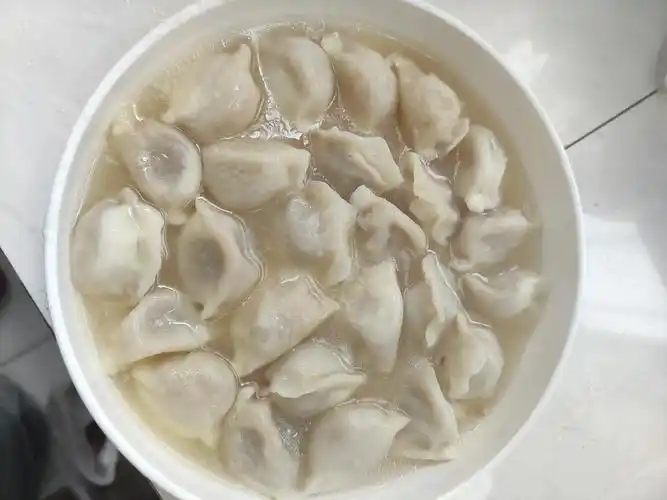 首次微波炉煮速冻饺子