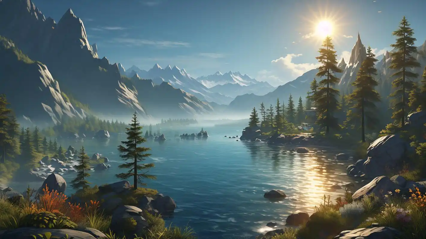 9015绝美高清山川湖泊横屏壁纸78