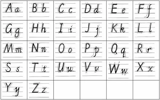 26个英文字母小写