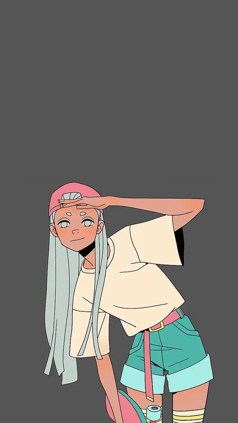 潮流美女插画个性高清手机壁纸.美桌小编精选挑选出来的大家喜爱的壁